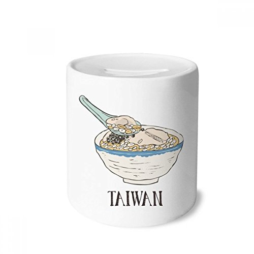 Tirelire en céramique Taiwan Boisson de 3,5 pouces de hauteur pour adultes et enfants