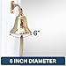 Brass Ship Bell Polished Nautical, Heavy Duty Brass Maritime Duty Watch Ships Bell by The Metal Magician