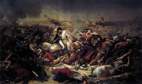 Lienzo la batalla de Abukir pintura mural para cubrir paredes vacías con arte clásico
