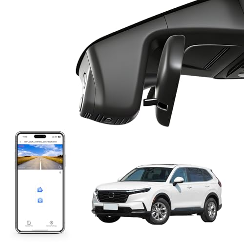 Mangoal 4K Honda CRV Dash Cam Custom fit for Gen6 CR-V & CR-V Hybrid 2023-2026(Black)(Model B), Integrated OEM Look, UHD 2160P Video, WiFi & App, 64GB Card