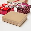 EdenseeLake 100 Pack 8.5x11 Chipboard Sheets, Kraft Cardboard for Shipping, Book Binding, Packing, DIY Crafts
