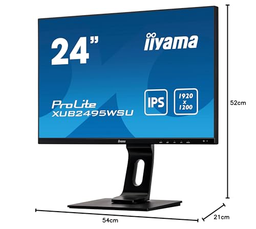 iiyama XUB2495WSU-B4 24.1IN 1920X1200 16:10 1000:1 4MS VGA/HDMI/DP