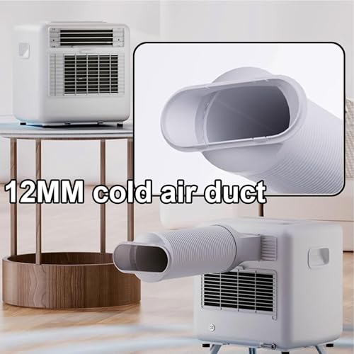 Condizionatore Portatile 14000 BTU, Raffreddamento Rapido con 3 Tubi, Pannello Touch Intuitivo, Flusso d'Aria Potente e Silenzioso per Casa, Ufficio e Campeggio, Design Compatto e Facile da Spostare