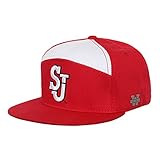 University of St John's Red Storm NCAA 7 Panel Flat Bill Snapback Baseball Cap Hat