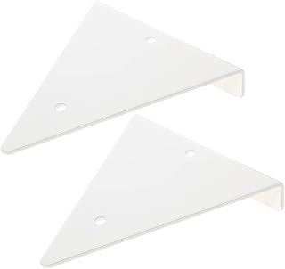 DOITOOL Shelf Brackets 2pcs Shelf Bracket Triangle Shelf Bracket Iron Shelf Bracket Support Holder Floating Shelf Brackets Heavy Duty Shelf Brackets