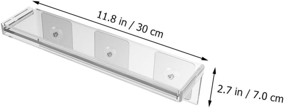 Acrylic Multi-purpose Storage Rack, Wall Mounted Holder for Small Items image 2