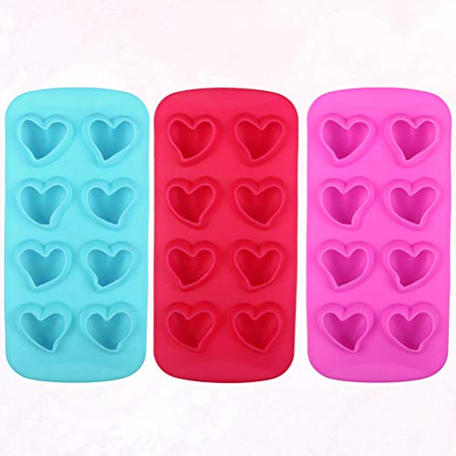 Forma de cubo de gelo DOITOOL para coquetéis de uísque, 3 peças de silicone para cubos de gelo conge