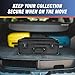 STUFFSTASH 4 Row 180+ Graded Trading Card Storage Box with Dividers; Graded Card Case; Sport Cards PSA Slab Cases; Bulk Card Display Storage Boxes; TSA Approved Locks