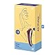Satisfyer ’Dual Kiss’, 2:1 Vibrator + Druckwellentoy, wasserdicht (IPX7), wiederaufladbar, medizinisches Silikon, Farbe:Rot