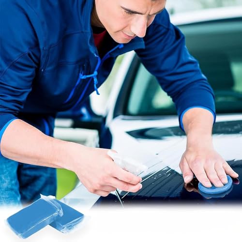 sylbx 3 Stück Homogene Reinigungsknetmasse,Auto Detaillierung Clay Bar,Auto Car Clay Bar,Lackreinigungsknete,Auto Reinigungsmasse,Motorrad,Beseitigung Industriestaub Flugrost und Insektenresten