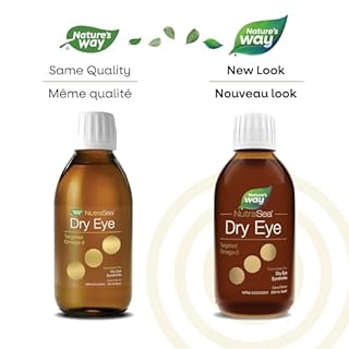 NutraSea Dry Eye Advanced Omega-3 Supplement - Support for Proper Tear Function - Citrus Flavour – 1500mg of EPA+ DHA & 150mg GLA Blend - 200 ml Liquid