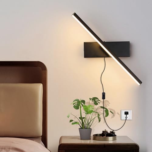 Luz de pared LED con enchufe para ganar espacio en la mesita