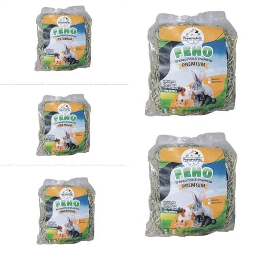 5 kg de FENO Fresco Super Premium Verdinho para coelhos, hamster porquinho da índia Roedores em Gera