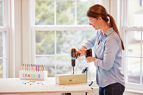 BLACK+DECKER 20V MAX Cordless Drill Kit with ‎Battery, Charger, Includes Double Sided Drill Bit (BCD702C1) by BLACK+DECKER - Image 7