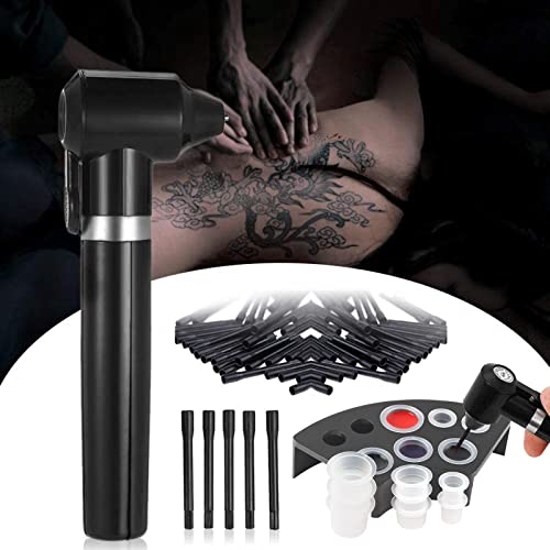 Tattoo Ink Mixer Machine Kit - Romlon Tattoo Mixer Machine With 100Pcs Mixing Sticks 100Pcs Tattoo Cup And Black Plastic Tattoo Ink Holder For Tattoo Ink Permanent Makeup Container Cap Tattoo Supply #TOP3