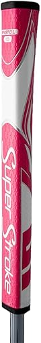 Miniatura 12 de SuperStroke Zenergy Pistola Putter Grip de golf con tecnología SPYNE, nueva textura multizona y puerto técnico Blanco/Negro