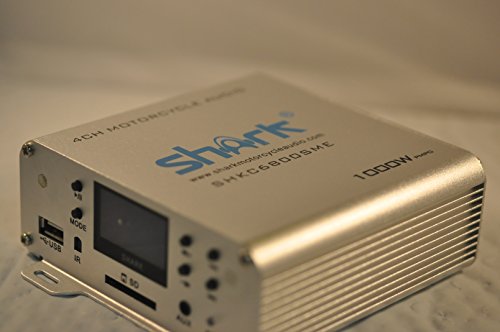 shark motorcycle audio 1000 watt system
