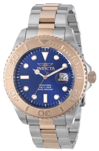 v Invicta CrN^ Men's 15189SYB Pro Diver Swiss Quartz Two-Tone Watch with Impact Case Y jp [sAi]
