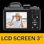 KODAK PIXPRO AZ425-BK 20MP Digital Camera 42X Optical Zoom 24mm Wide Angle Lens 1080P Full HD Video Optical Image Stabilization Li-Ion Battery 3" LCD Vlogging Camera (Black) - Image 4