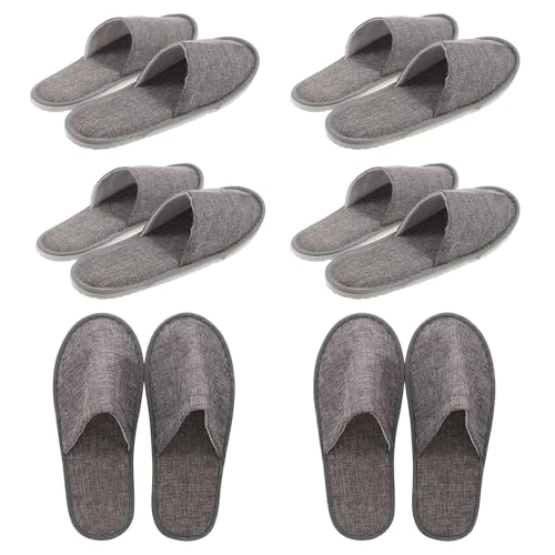 Chaussons Invités,6 Paires Pantoufles Jetables pour Hôtel,Chausson Hotel,Antidérapantes Et Réutilisables,Femmes et Homme,pour Spa,Voyage