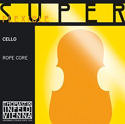 Thomastik-Infeld 26 Super Flexibel geflochtenem Stahl Core Single Cello Saiten, Medium, 4/4, A