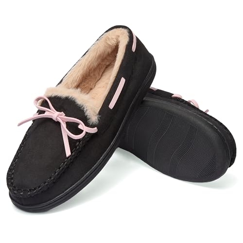 Fruit of the Loom Womens Moccasin, Indoor/Outdoor, Memory...