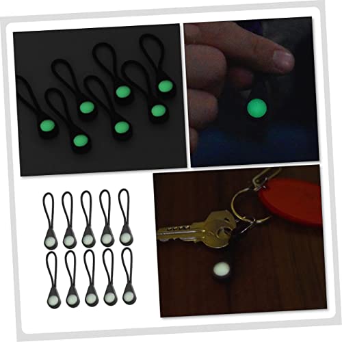 BESPORTBLE Mochila 20 Peças Zíper Luminoso Acessórios Para Mochila Laços De Zíper De Metal Fixador D