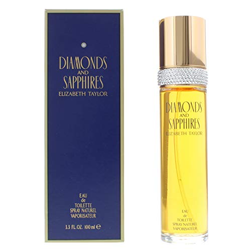 Diamonds and Sapphires by Elizabeth Taylor for Women, Eau De Toilette Spray, 3.3-Ounce