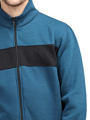Image of CHKOKKO Fleece Men Winter Sports Running Zipper Collared Neck Stylish Jacket