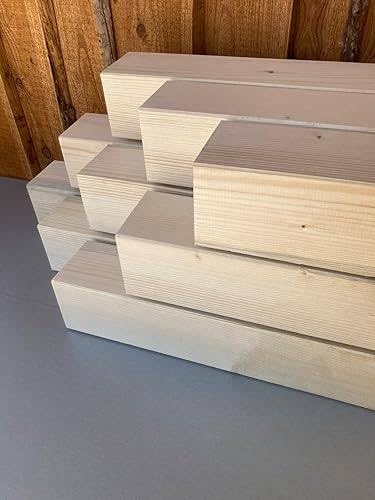KVH Nsi 8 x 8 cm Fichte gehobelt Kantholz Balken Pfosten Bauholz 80 cm Länge (8 x 8 cm - 80 cm Länge - 14 Stück)