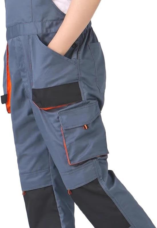 Men's Industrial Work Overalls - Two-Tone Carpenter Protective Jumpsuit - Image 6
