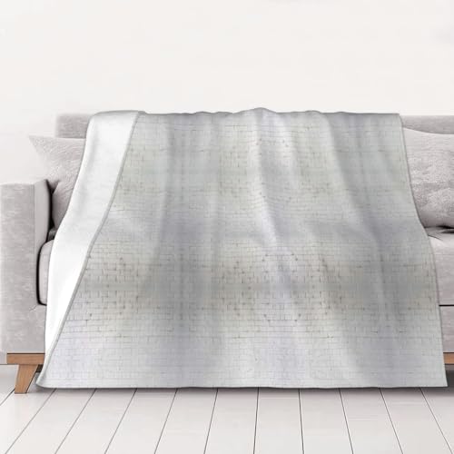 Couverture murale effet brique blanche plaid premium super doux toutes saisons - 2