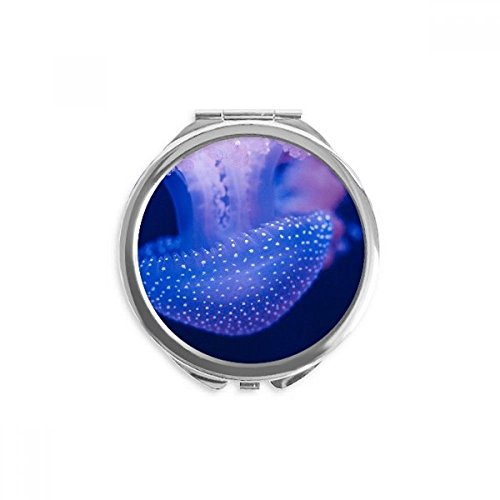 Miroir rond de poche méduse multicolore pour vos retouches maquillage en voyage