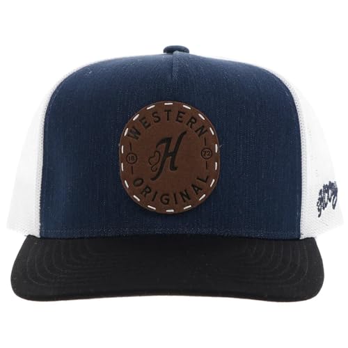 Image of HOOEY Spur Adjustable Snapback Hat - High Profile 5-Panel Breathable Mesh Baseball Cap, Trucker Hat for Men and Women