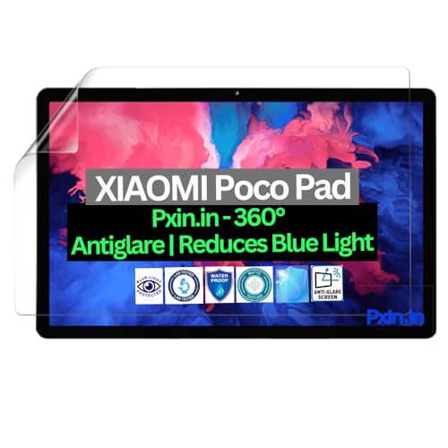 Image of Pxin Tablet Anti Bluelight and Anti Glare Screen Guard compatible with XIAOMI Poco Pad | BLUVLightblock Tech | Scratch Proof | Prevents bluelight | Eye Protection | No Dry Eyes