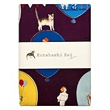 くらはしれい カットクロス(真夜中のサーカス)KRF16 布 生地 布地 布帛 マルチクロス かわいい Kurahashi Rei ファブリック 人気イラストレーター 絵本作家 オックス 幅145㎝ 幅広 50㎝カット 手作り 小物 バッグ