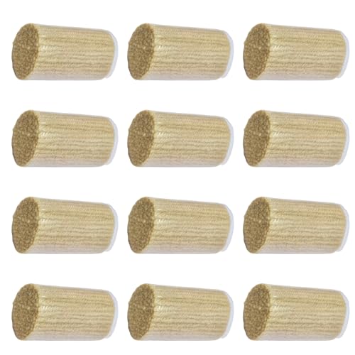 Image of Yglnden 12 Rolls Latch Hook Kit Colorful Yarn Bundles Cut Rug DIY Latch Hook Yarn for Handmake Craft Sewing Knitting for Adults (Light Brown #33)