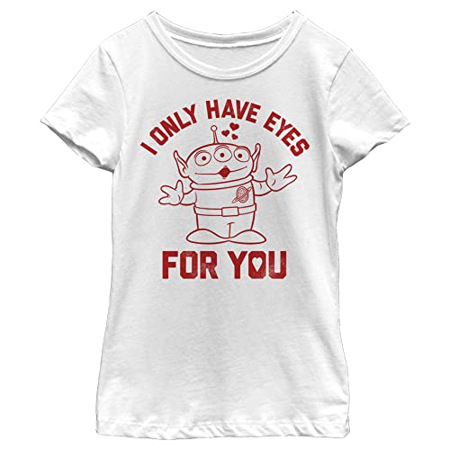 T-shirt Disney Disney pour fille blanc taille XS à motif grands yeux
