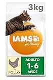 IAMS for Vitality Alimento para Gato Adulto con pollo fresco, 3 kg