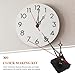 DOITOOL Silent Clock Movement Replacement Kit with Long Shaft and Sweep Second Hand for DIY Wall Clocks 1.5 Inch Compact Acrylic Clock Mechanism Repair Tool