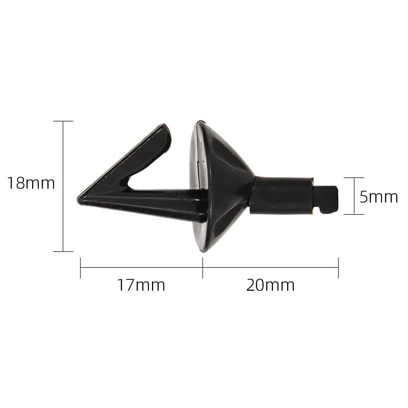 80 accesorios de plástico para pesca con clips portacebo miniatura 2