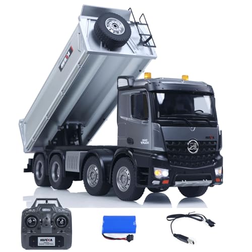 Camion benne télécommandée 1/14 idéal pour transporter du sable et charger