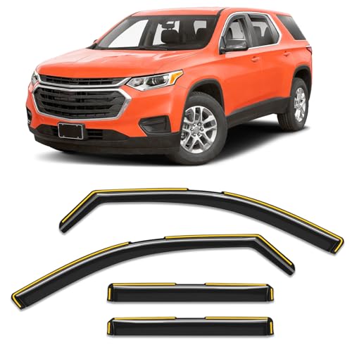 Déflecteurs de fenêtre extra durables Chevrolet Traverse 2018-2023 ventilation
