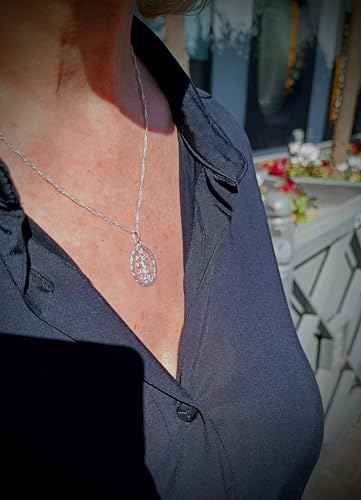 Croix de Caravaca bénie et sa chaîne Singapour en argent d'exception