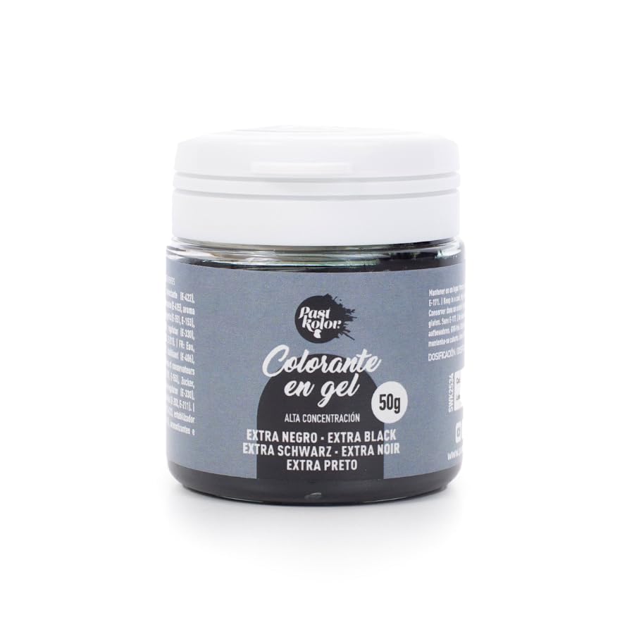 COLORANTE EN GEL PASTKOLOR (EXTRA NEGRO, 50 G)