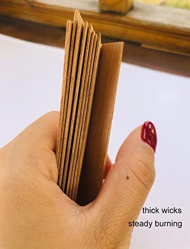 Mechas de Madera para Velas con 150 Clips Base miniatura 3