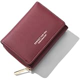 [Smomo] 三つ折り財布 レディース ミニ財布 コンパクト財布 小銭入れ ボタン型 カードケース PU 大容量 軽量 コンパクト 可愛い 通勤 通学
