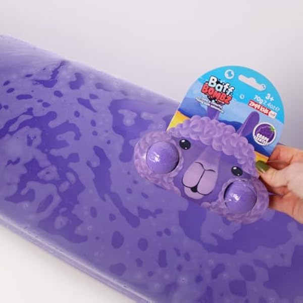 ZIMPLI - Большая лама Baff Bombz на подарочной карте, шарики для ванны в качестве подарков для карманных денег, наполнители для подарочных пакетов на день рождения, наполнители для рождественских носков, подарок на праздник
