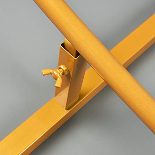 Doingart 6.8Ft (2M) Yellow Round Metal Wedding Arch,Circle Balloon Arch Stand For Garden, Yard, Wedding, Bridal, Indoor Outdoor Party Decoration (Does Not Include Decorative Bouquets, Balloons, Etc.) #TOP3