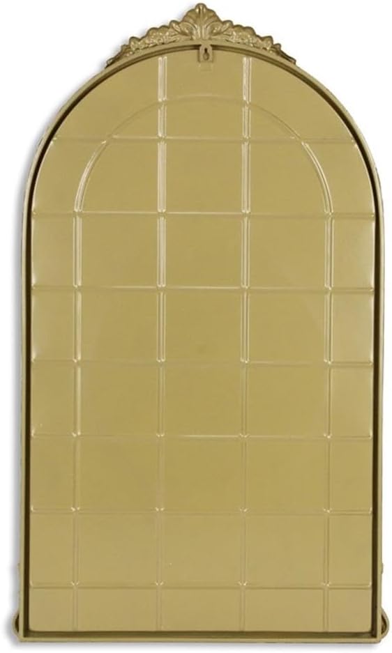 Pemberly Row Handmade Victorian Gold Wall Accent Mirror, 19.25 in, Metal Frame, Framed Wall Mounted Design, Contemporary Decor for Entryway, Bathroom, Bedroom, Living Room